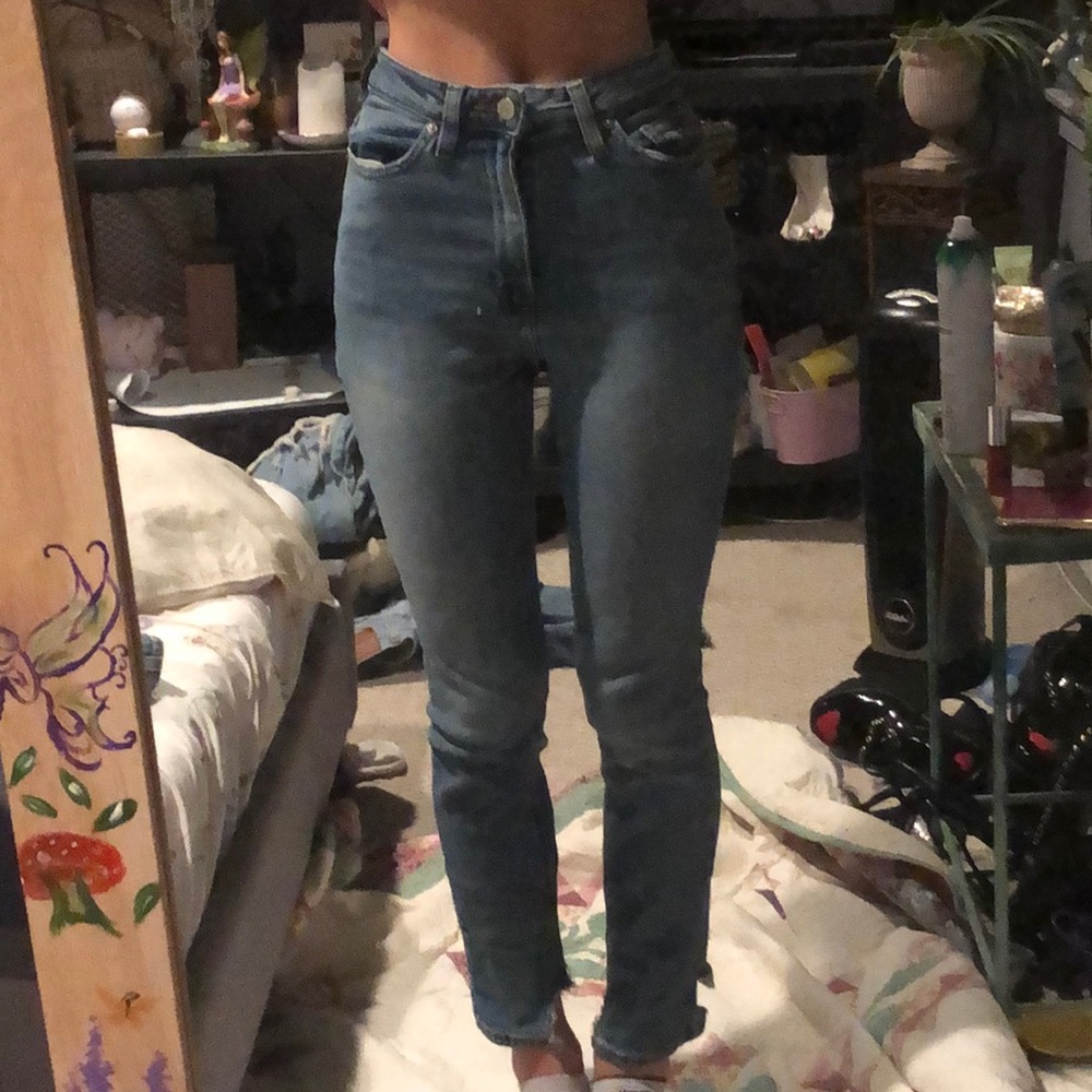BDG High Waisted Medium Washed Skinny Jeans